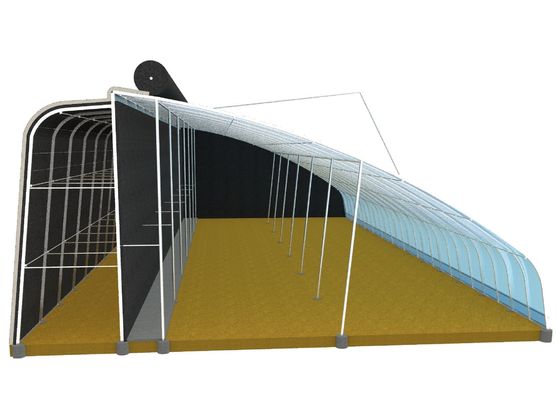 US Agricultural Multi Span Tunnel Plastic Film Greenhouses con sistema idroponico