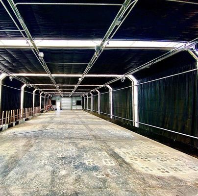 Serre commerciale Serre a doppio arco con vibratore per neve in moneta USA