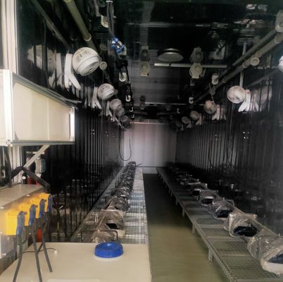 Sistema di contenitori per l'agricoltura idroponica verticale in serra in contenitore 40ft 40HQ Reefer