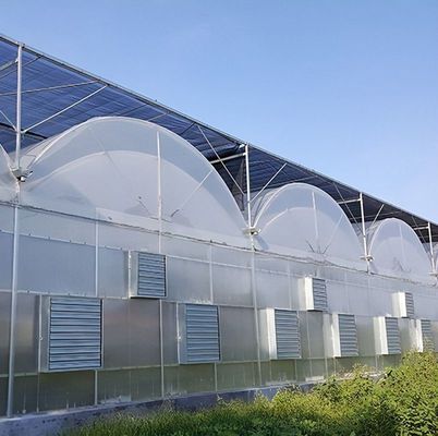 Struttura a doppio arco - serra idroponica realizzata per le esigenze di produzione agricole miste