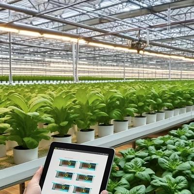 Buona trasmissione luminosa vetro serra idroponica 100.000 kg Peso lordo del pacchetto