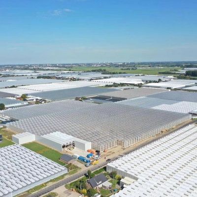 Struttura di tubi in acciaio galvanizzato a caldo materiale vetro temperato serra per cetriolo